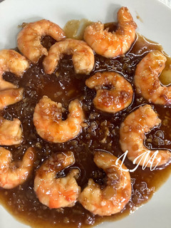 Una foto de Langostinos al estilo asiático
