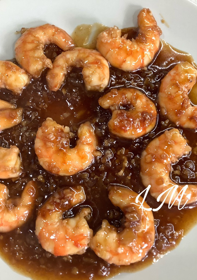 Una foto de Langostinos al estilo asiático