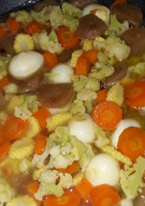 Foto resep Capcay Telur Puyuh Baso
