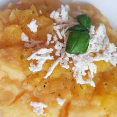 Foto di Polenta con zucca e ricotta salata