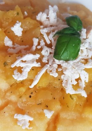 Foto di Polenta con zucca e ricotta salata