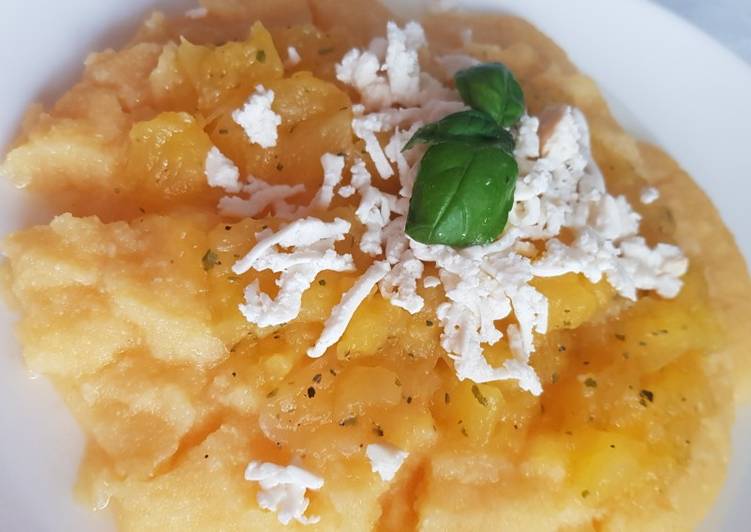 Easiest Way to Make Ultimate Polenta con zucca e ricotta salata