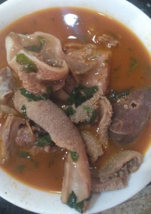 A picture of Assorted peppersoup.