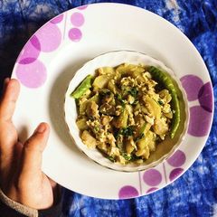A picture of Bottle Gourd & Egg Bhaji.