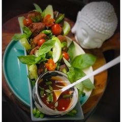 A picture of Thai Fish Cakes with Chilli Sauce 🌶 😋.