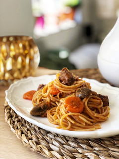 Una foto de Espaguetis One Pot Pasta de estofado en iCompanion Moulinex