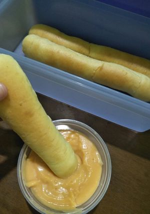 Foto resep Honey bread stick with cheese dip