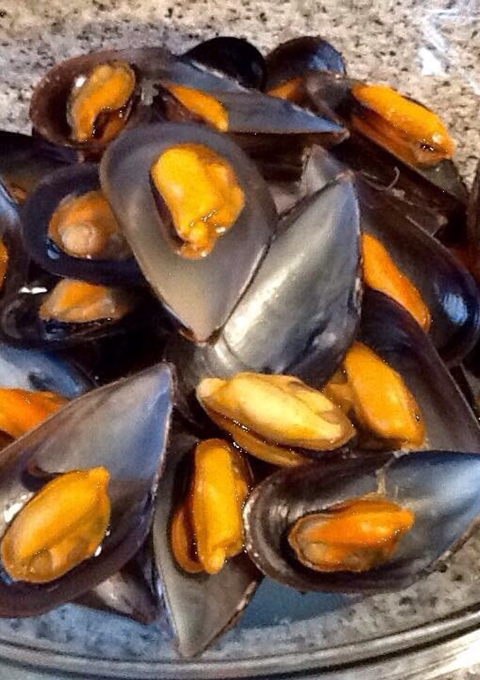 Una foto de Mejillones al vapor