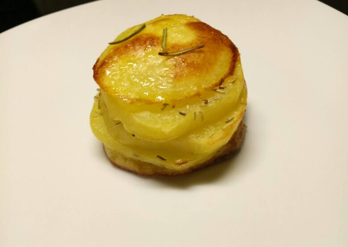 Potato and rosemary stack