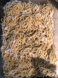Φωτογραφία της συνταγής Ζυμαρικά σπιτικά / homemade pasta (μακαρόνια χωριάτικα ή χυλοπίτες / rustic spaghetti or noodles)