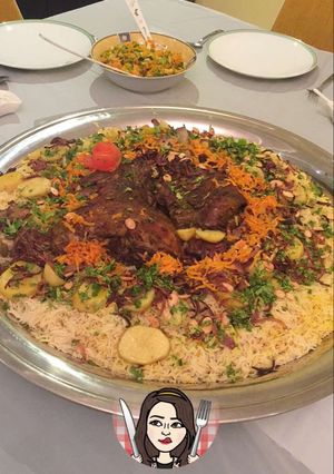 صورة لوصفة مندي لحم اول يوم العيد