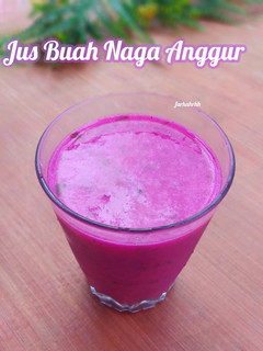 Foto resep Jus Buah Naga Anggur