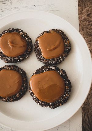 Una foto de Galletitas de cacao y avena