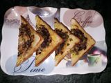 Egg omelette sandwich