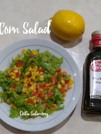 Cara Sederhana Membuat Resep  Corn Salad Simple yang Lezat, Enak Banget