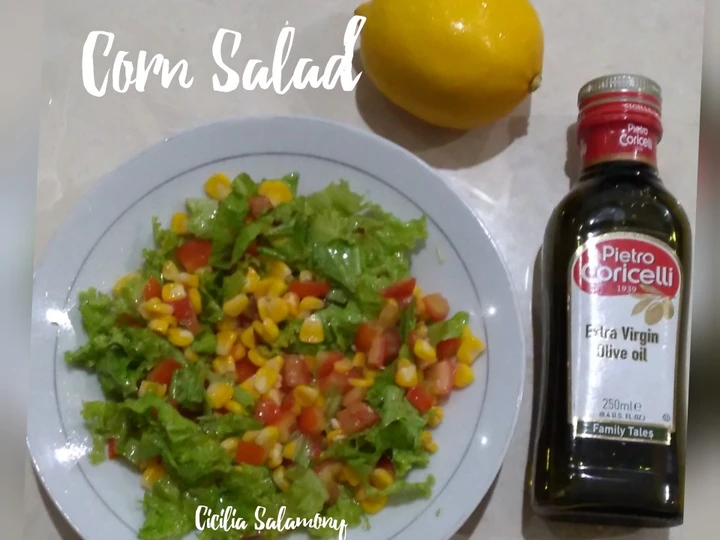 Cara Sederhana Membuat Resep  Corn Salad Simple yang Lezat, Enak Banget