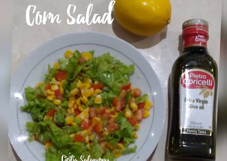 Resep Corn Salad Simple Top Enaknya