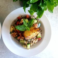 Spring Lentil Salad (Vegan) A picture of Spring Lentil Salad (Vegan).