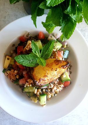 A picture of Spring Lentil Salad (Vegan).
