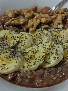 Una foto de Porridge de cacao