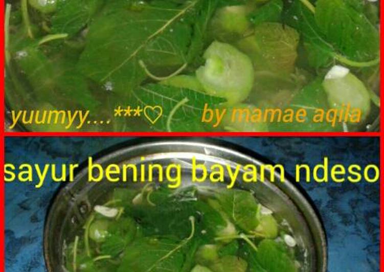 Cara Menyegarkan EnakSayur bening bayam ndeso