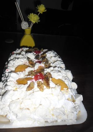 Una foto de Postre nieve