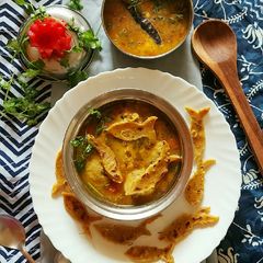 Rajasthani Dal Dhokli A picture of Rajasthani Dal Dhokli.