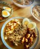 Ramen japonés con pollo