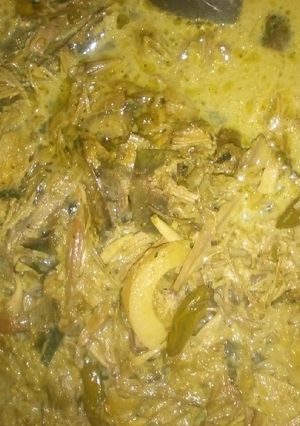 Foto resep Lodeh pedas jantung pisang dan rebung