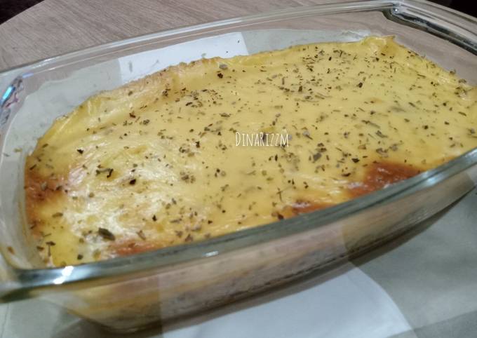 Yuk intip, Bagaimana cara membuat Cheesy Bolognese Baked Rice Brulee (with bechamel sauce) dijamin sesuai selera
