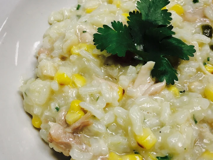 Easy Steps to Prepare Risotto with Chicken, Grilled Corn and Cilantro which So Delicious