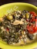 Daun Singkong tumbuk kencong-rimbang