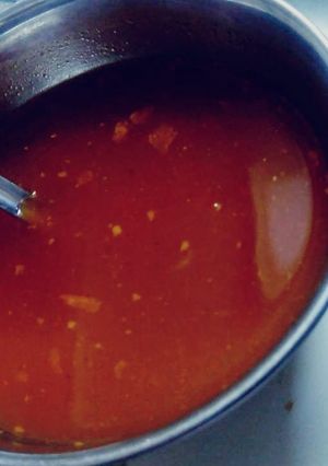 A picture of Tomato soup.