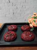 Red velvet hazelnut soft cookies