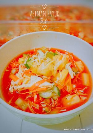 Foto resep Asinan Sayur Buah kuah Merah