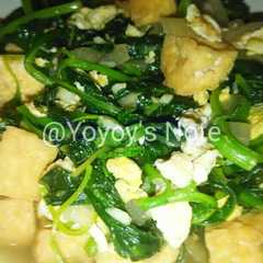 รูปของ Cah Bayam Tahu Telur