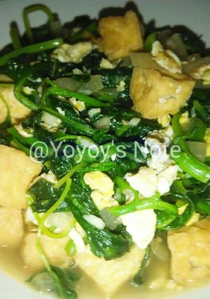 Foto resep Cah Bayam Tahu Telur