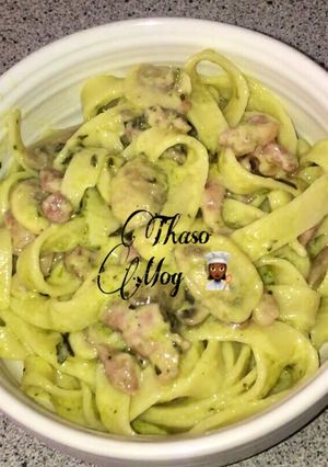 A picture of Tastiest creamy pasta.