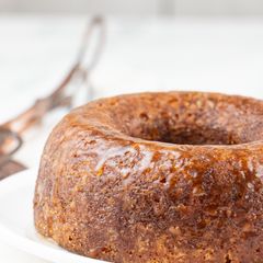A picture of Banana Rum Bundt Cakes with Buttered Rum Glaze.