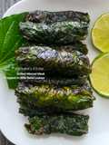 Grilled Minced Meat Wrapped in Wild Betel Leaves (Bò Lá Lôt)
