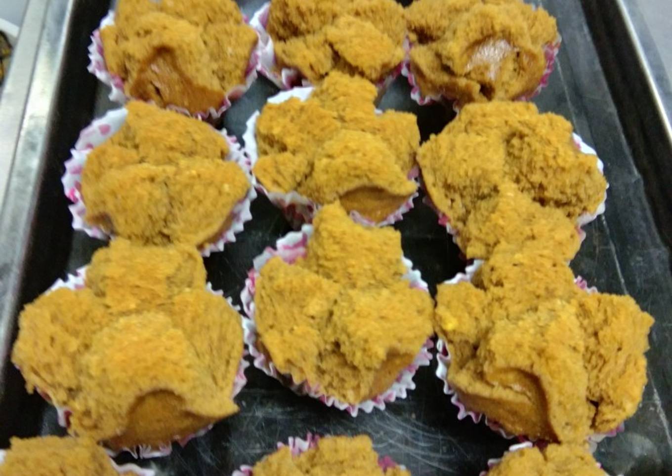Bolu kukus mekar Gula merah
