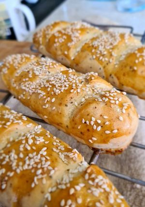 Fokhagymás chiamagos baguette recept fotója