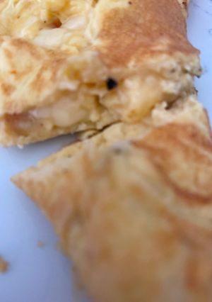 Une photo de Omelette au fromage de brebis et estragon