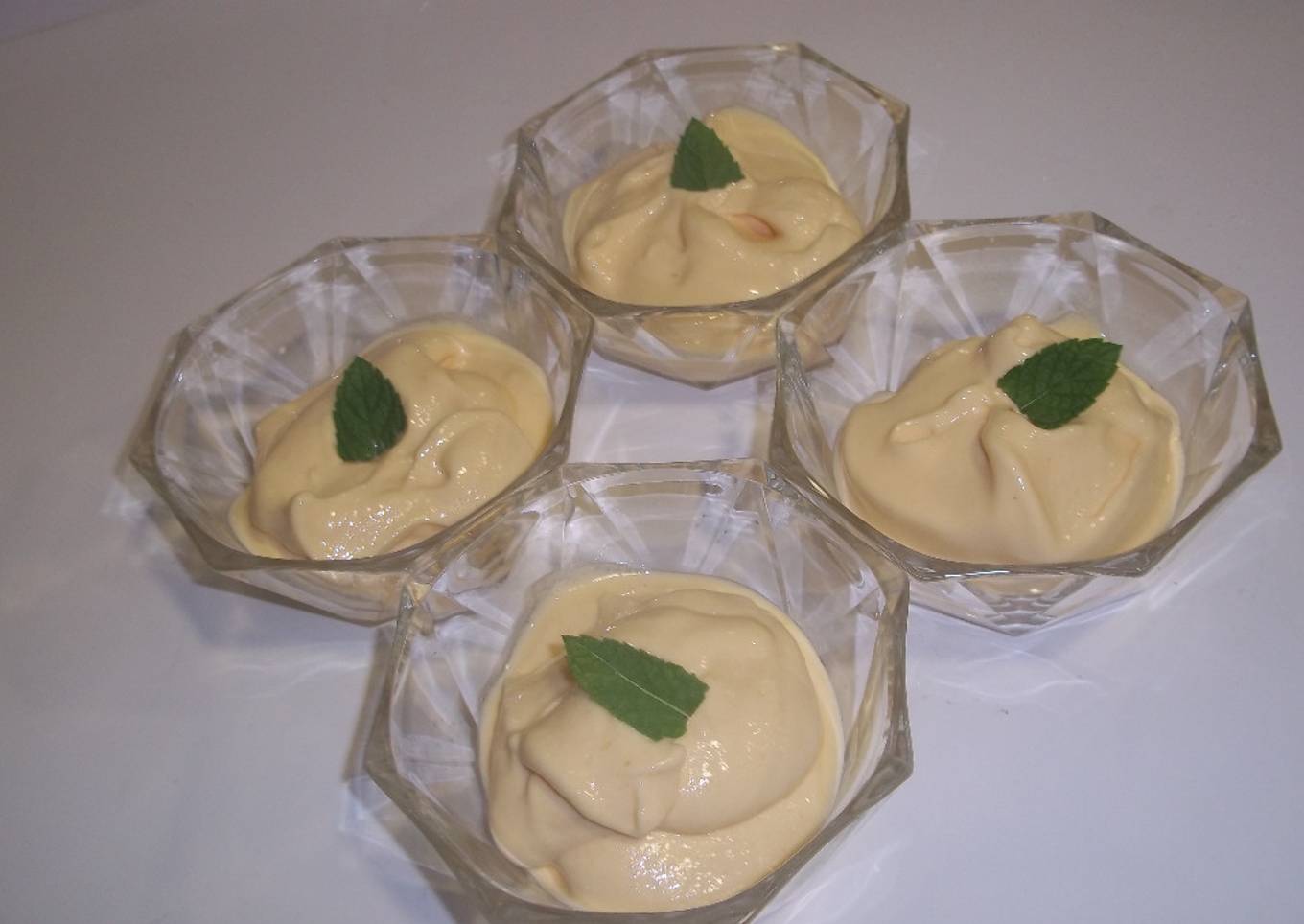 Helado de melocotón y pera