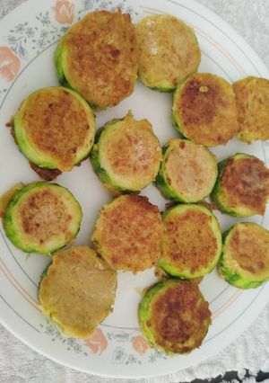 櫛瓜蛋餅 的食譜成品照片