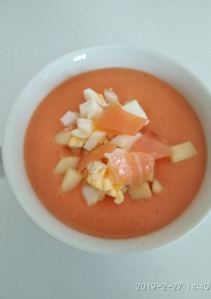 Una foto de Salmorejo