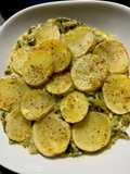 Torta di patate, uova, verdure