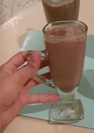 صورة لوصفة تحلية ساهلة بشكولاطة وبنينة تهبل 😍😍