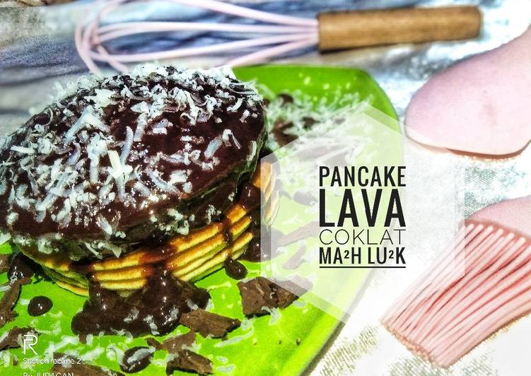 Resep Pancake Lava Coklat yang Enak Banget