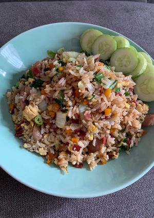 Foto resep Nasi goreng sayur / nasi goreng leftovers